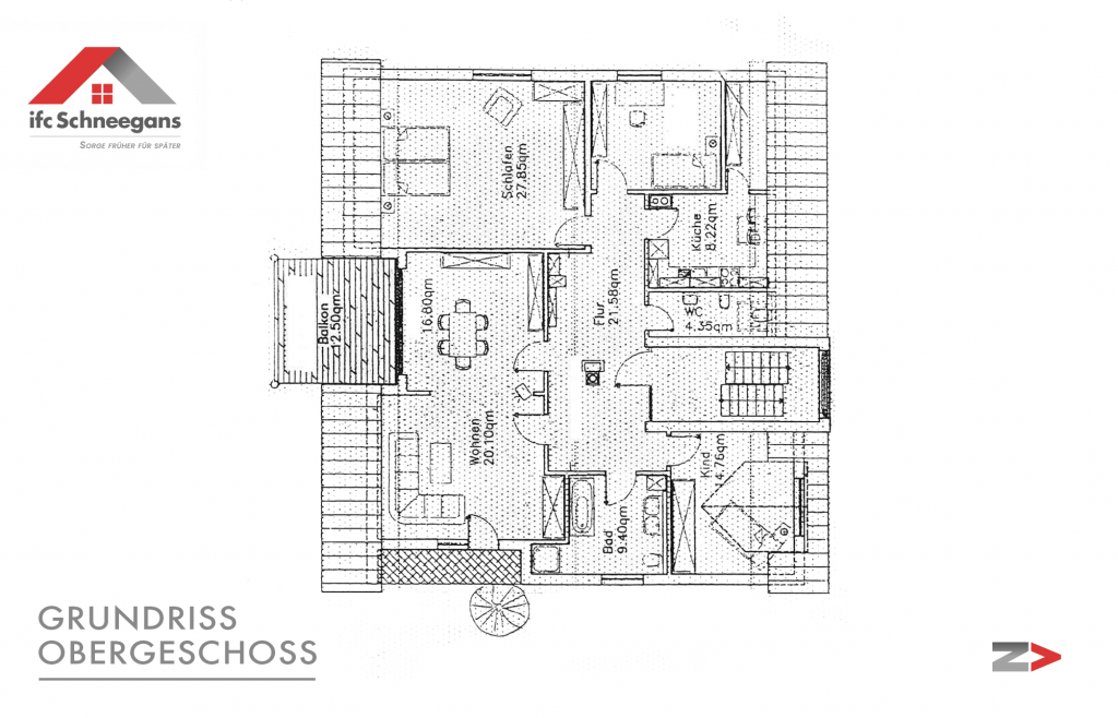 Grundrisse-Obergeschoss